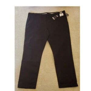 New Lee Men's Black Slim Fit Straight Leg Pants 42x30